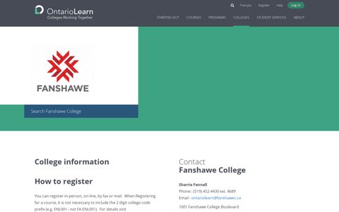Fanshawe College : ontariolearn