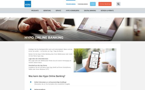 Das neue HYPO Online Banking - jung & frisch | Hypo ...