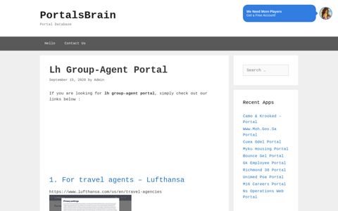Lh Group-Agent Portal - PortalsBrain - Portal Database