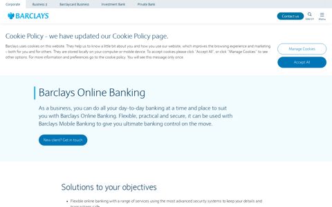 Barclays Online Banking | Barclays Corporate