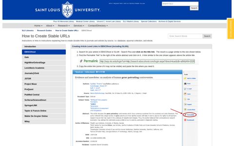 EBSCOhost - SLU Research Guides - Saint Louis University