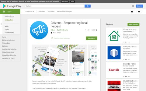 Citizens - Empowering local heroes! – Apps bei Google Play