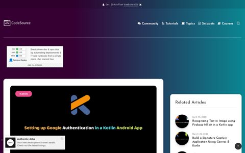 Setting up Google Authentication in a Kotlin Android App