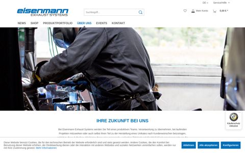 Eisenmann Karriere | Eisenmann Exhaust Systems