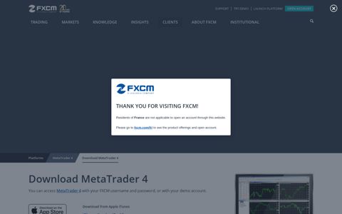 Download MetaTrader 4 - FXCM Markets