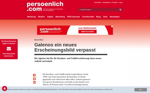 Basel West: Galenos ein neues Erscheinungsbild verpasst ...