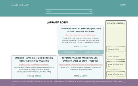 jaframia login - General Information about Login - Logines.co.uk