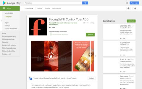 Focus@Will: Control Your ADD – Apps no Google Play