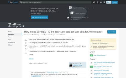 How to use WP-REST API to login user and get user data for ...