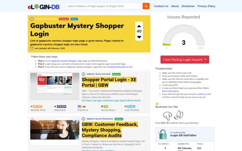Gapbuster Mystery Shopper Login - штыефпкфь login 0 Views