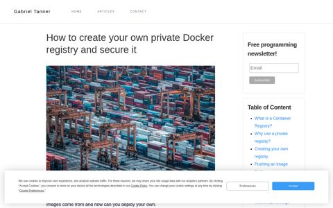 How to create your own private Docker registry and secure it