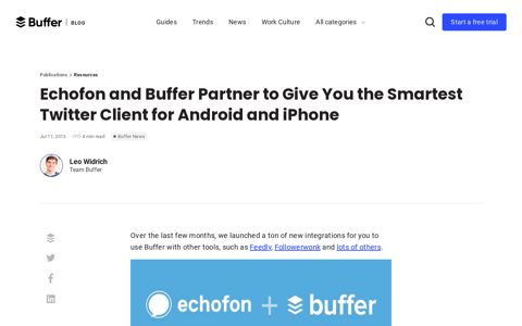 Echofon & Buffer Partner to Make the Smartest Twitter Client