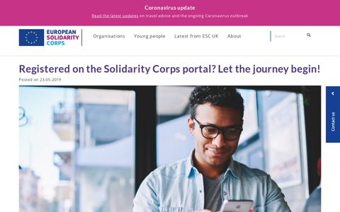 Registered on the Solidarity Corps portal? Let the journey begin!