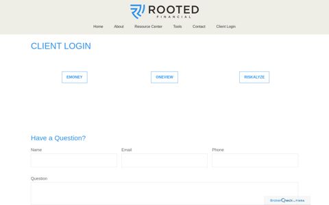 Client Login | Rooted Financial