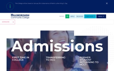 Admissions | Hillsborough Community College