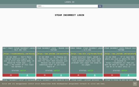 steam incorrect login - Tinjauan umum tentang Login, Prosedur, dan ...
