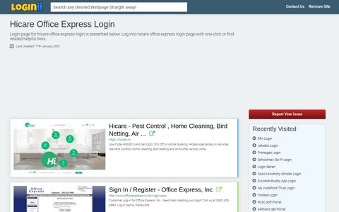 Hicare Office Express Login - Loginii.com