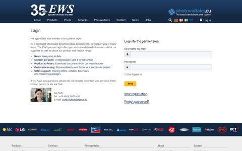 Login - EWS GmbH & Co. KG / pv.de