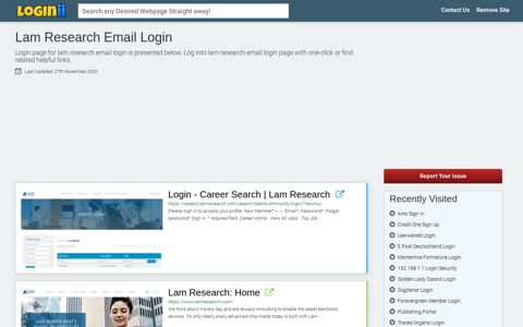 Lam Research Email Login - Loginii.com
