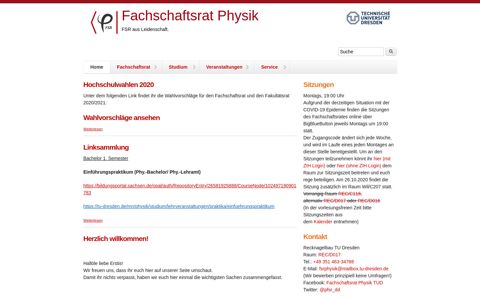 Fachschaftsrat Physik – TU Dresden | FSR aus Leidenschaft.