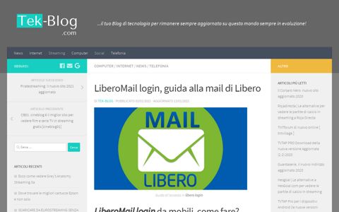 LiberoMail login, guida alla mail di Libero Mail Login - Tek ...
