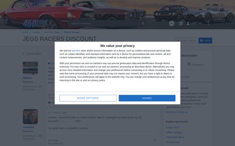 JEGS RACERS DISCOUNT | 460 Ford Forum