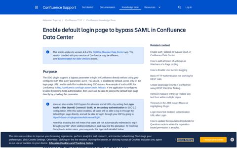 Enable default login page to bypass SAML in Confluence ...