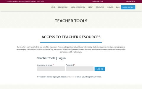 Teacher Tools | Academic Expeditions