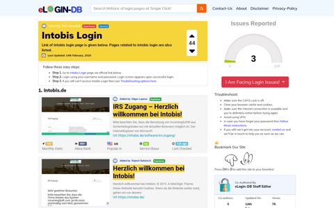 Intobis Login - A database full of login pages from all over the ...