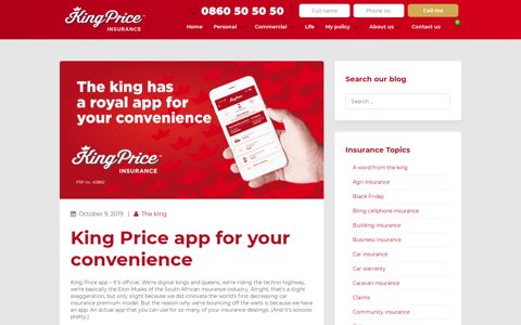 King Price app for your convenience | King Price Insurance
