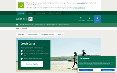 Credit Cards | Apply For a Credit Card Online | Lloyds Bank