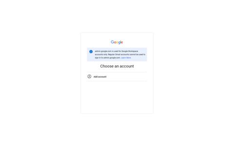 Choose Account - Google