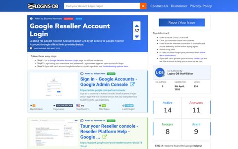 Google Reseller Account Login - Logins-DB