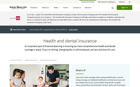 Personal Health & Dental Insurance | Great-West Life in Canada
