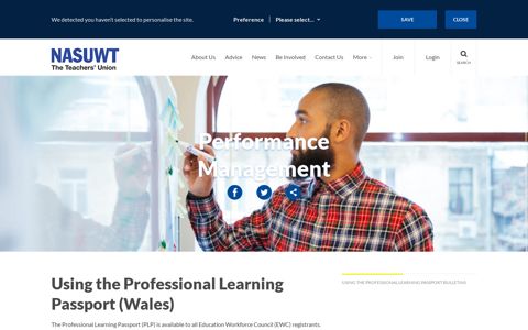 Using the Professional Learning Passport (Wales) - NASUWT