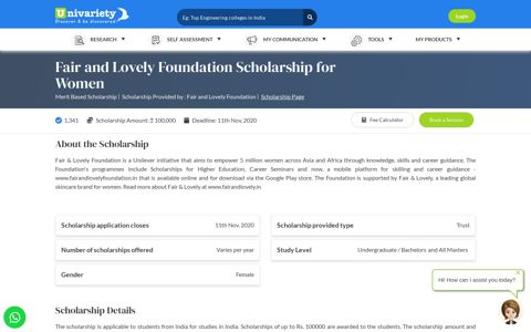 Fair and Lovely Foundation Scholarship for Women 2018 ...