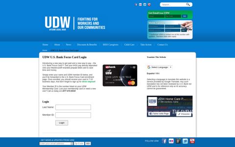 UDW U.S. Bank Focus Card Login - UDW – The Homecare ...