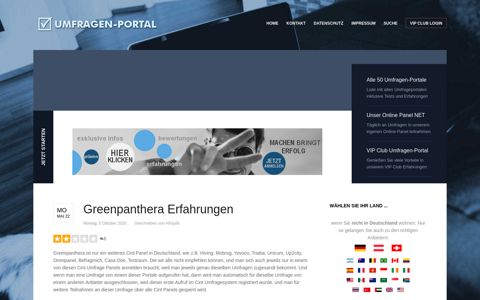 Greenpanthera Erfahrungen - Umfragen-portal.com