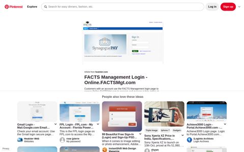 FACTS Management Login - Online.FACTSMgt.com - Pinterest