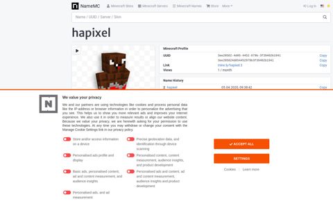hapixel | Minecraft Profile | NameMC