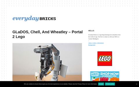 GLaDOS, Chell, And Wheatley - Portal 2 Lego - EverydayBricks