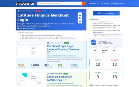 Latitude Finance Merchant Login - Logins-DB