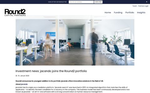 Investment news: jacando joins the Round2 portfolio ...