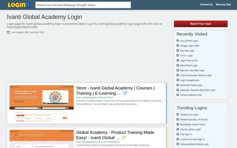 Ivanti Global Academy Login - Loginii.com
