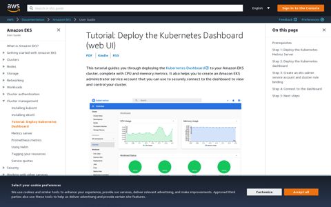 Tutorial: Deploy the Kubernetes Dashboard (web UI ...