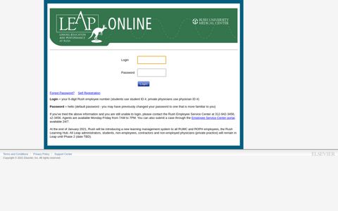 LEAP Online - Elsevierperformancemanager's website