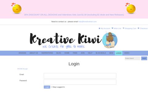 Login - Login | Kreative Kiwi