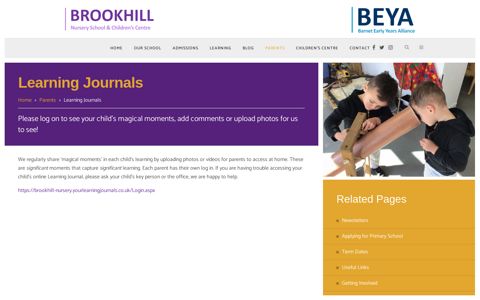 Learning Journals - Brookhill Nursery School
