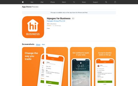 ‎hipages for Business on the App Store