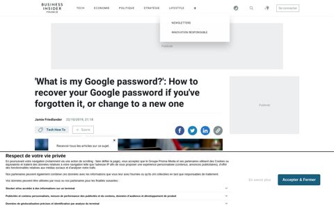 What is my Google password? How to recover or change yours
